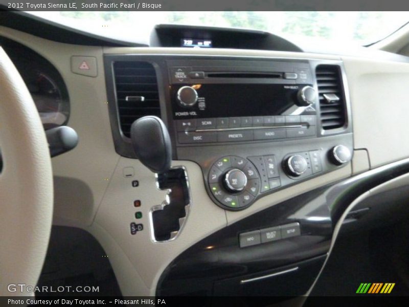 South Pacific Pearl / Bisque 2012 Toyota Sienna LE