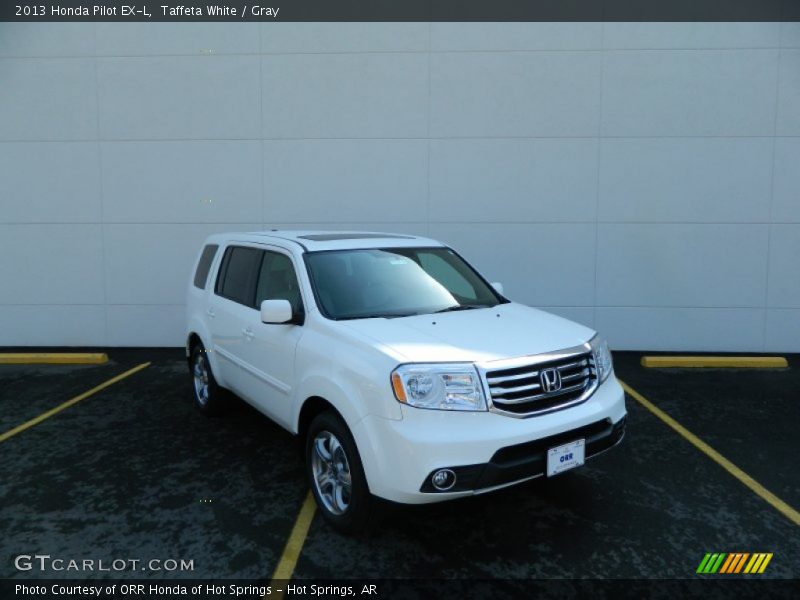 Taffeta White / Gray 2013 Honda Pilot EX-L