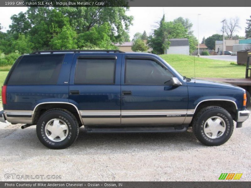 Indigo Blue Metallic / Gray 1999 GMC Yukon SLE 4x4