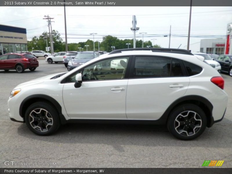 Satin White Pearl / Ivory 2013 Subaru XV Crosstrek 2.0 Premium