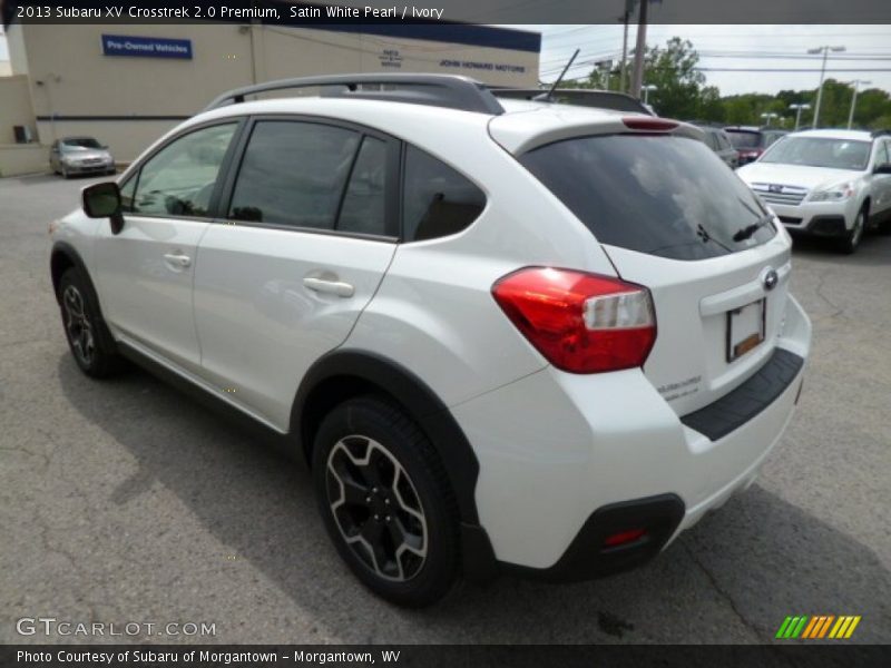 Satin White Pearl / Ivory 2013 Subaru XV Crosstrek 2.0 Premium