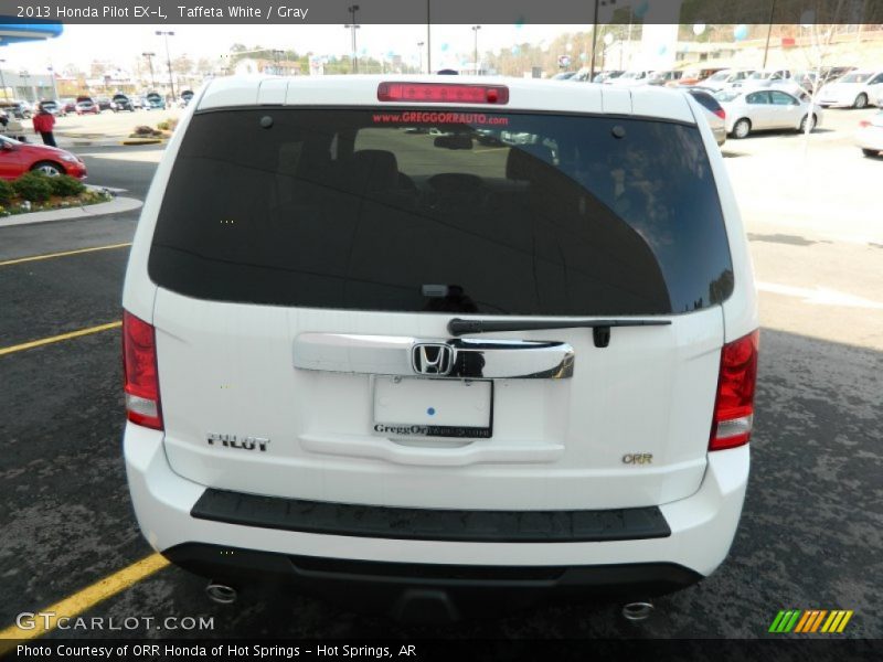 Taffeta White / Gray 2013 Honda Pilot EX-L