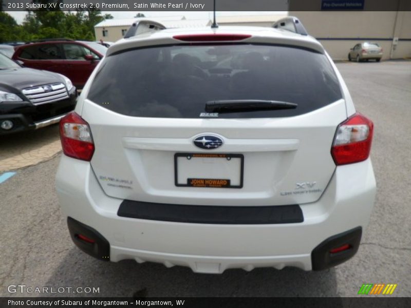 Satin White Pearl / Ivory 2013 Subaru XV Crosstrek 2.0 Premium