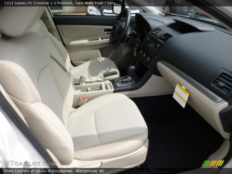 Satin White Pearl / Ivory 2013 Subaru XV Crosstrek 2.0 Premium