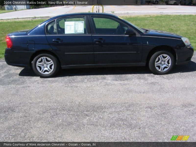 Navy Blue Metallic / Neutral 2004 Chevrolet Malibu Sedan