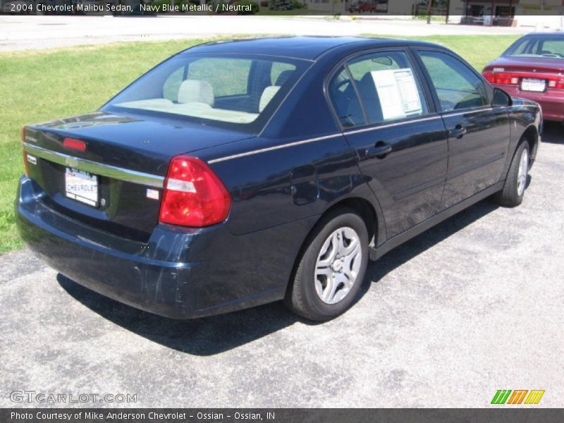 Navy Blue Metallic / Neutral 2004 Chevrolet Malibu Sedan