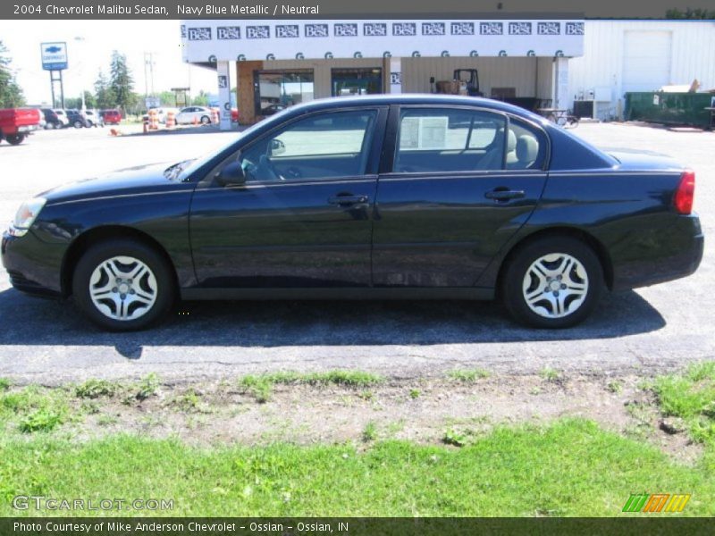 Navy Blue Metallic / Neutral 2004 Chevrolet Malibu Sedan