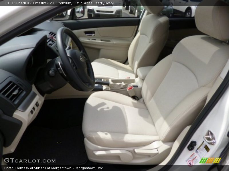 Satin White Pearl / Ivory 2013 Subaru XV Crosstrek 2.0 Premium