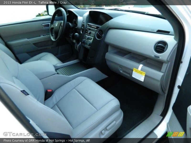 Taffeta White / Gray 2013 Honda Pilot EX-L