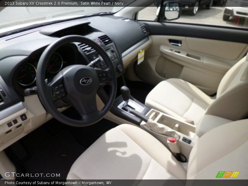 Satin White Pearl / Ivory 2013 Subaru XV Crosstrek 2.0 Premium