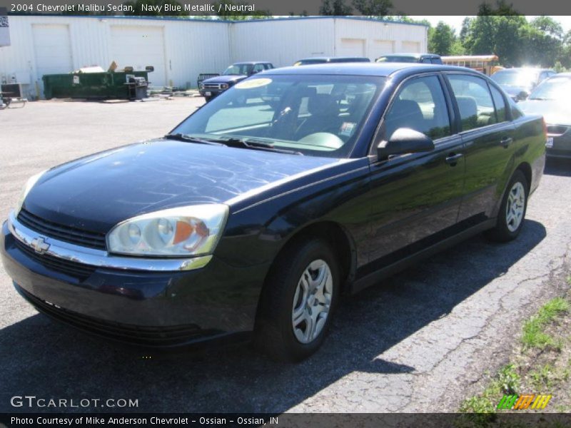 Navy Blue Metallic / Neutral 2004 Chevrolet Malibu Sedan