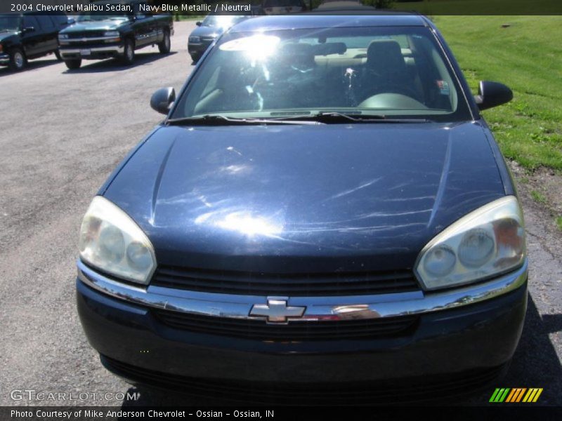 Navy Blue Metallic / Neutral 2004 Chevrolet Malibu Sedan