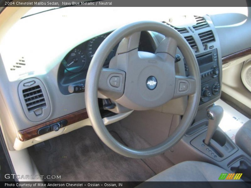 Navy Blue Metallic / Neutral 2004 Chevrolet Malibu Sedan