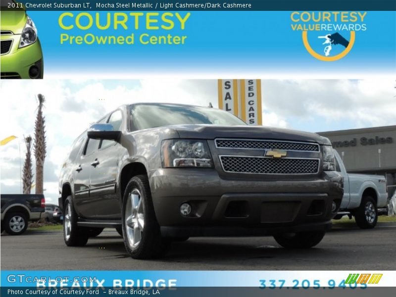 Mocha Steel Metallic / Light Cashmere/Dark Cashmere 2011 Chevrolet Suburban LT