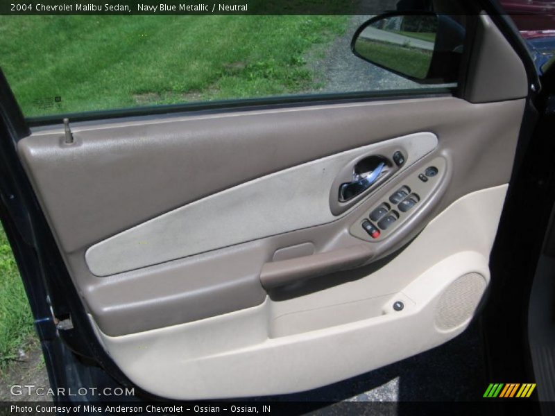 Navy Blue Metallic / Neutral 2004 Chevrolet Malibu Sedan