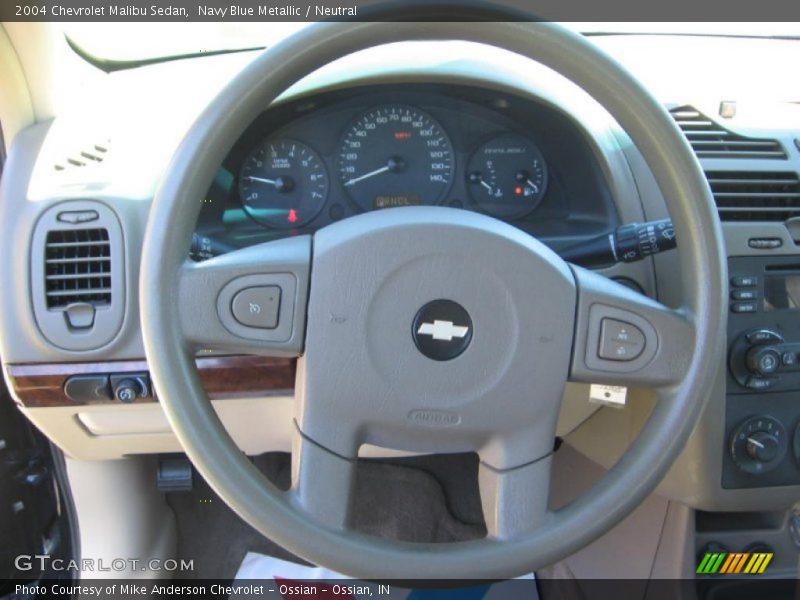 Navy Blue Metallic / Neutral 2004 Chevrolet Malibu Sedan