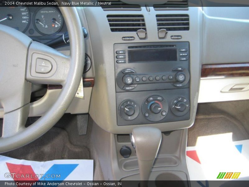 Navy Blue Metallic / Neutral 2004 Chevrolet Malibu Sedan