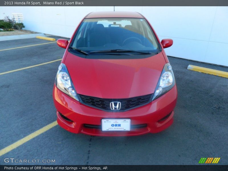 Milano Red / Sport Black 2013 Honda Fit Sport