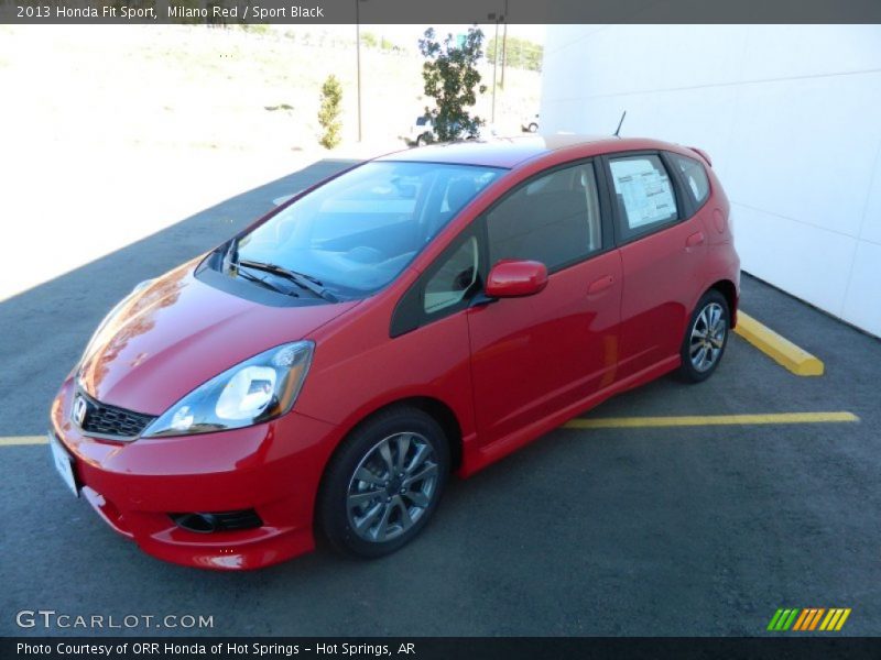 Milano Red / Sport Black 2013 Honda Fit Sport