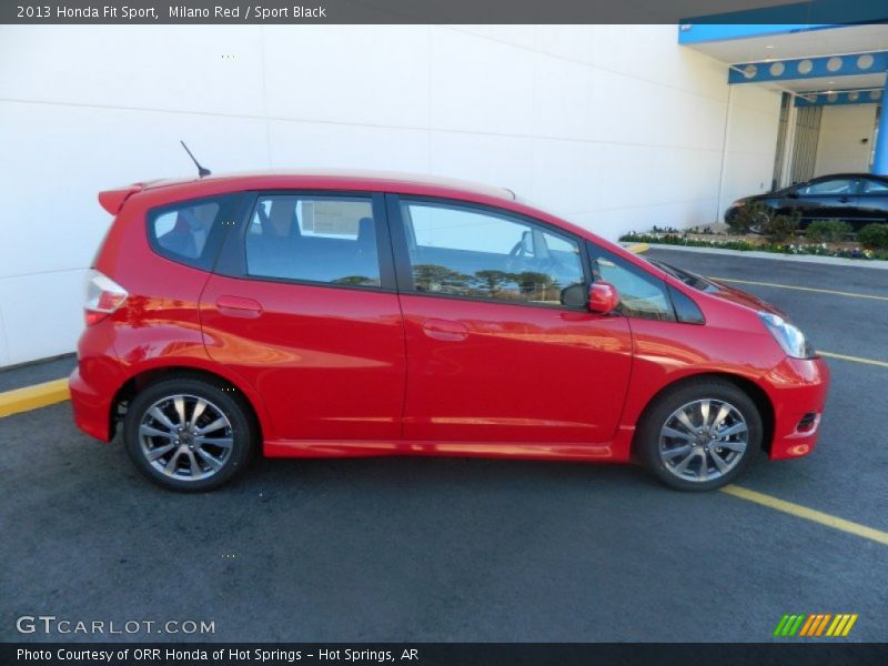 Milano Red / Sport Black 2013 Honda Fit Sport