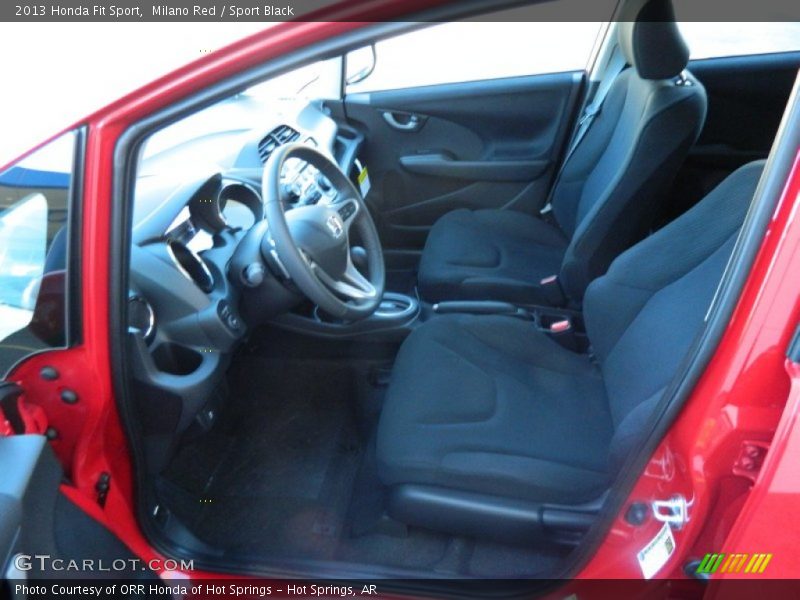 Milano Red / Sport Black 2013 Honda Fit Sport
