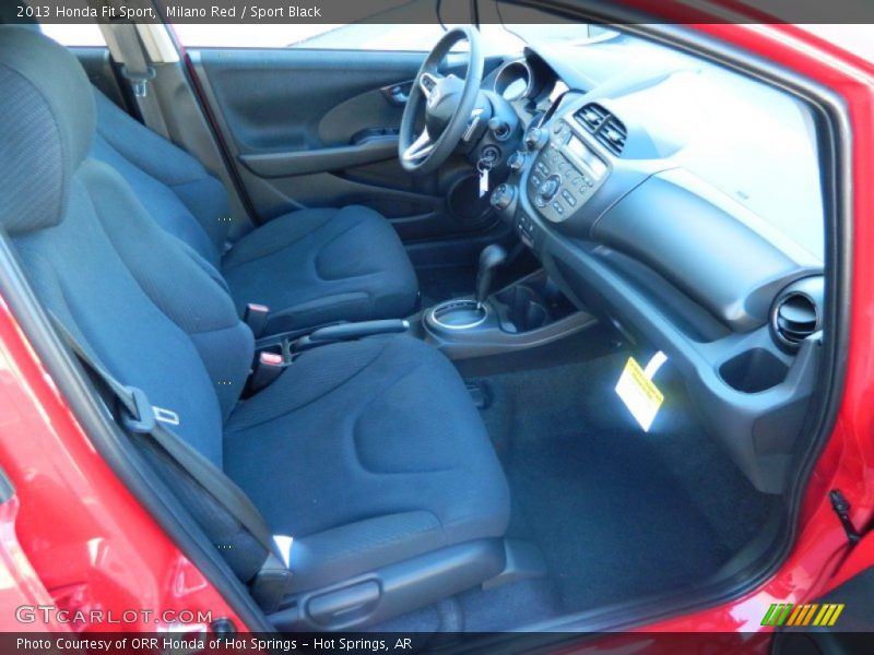 Milano Red / Sport Black 2013 Honda Fit Sport