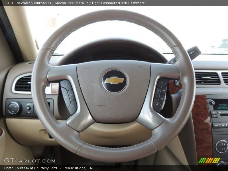 Mocha Steel Metallic / Light Cashmere/Dark Cashmere 2011 Chevrolet Suburban LT