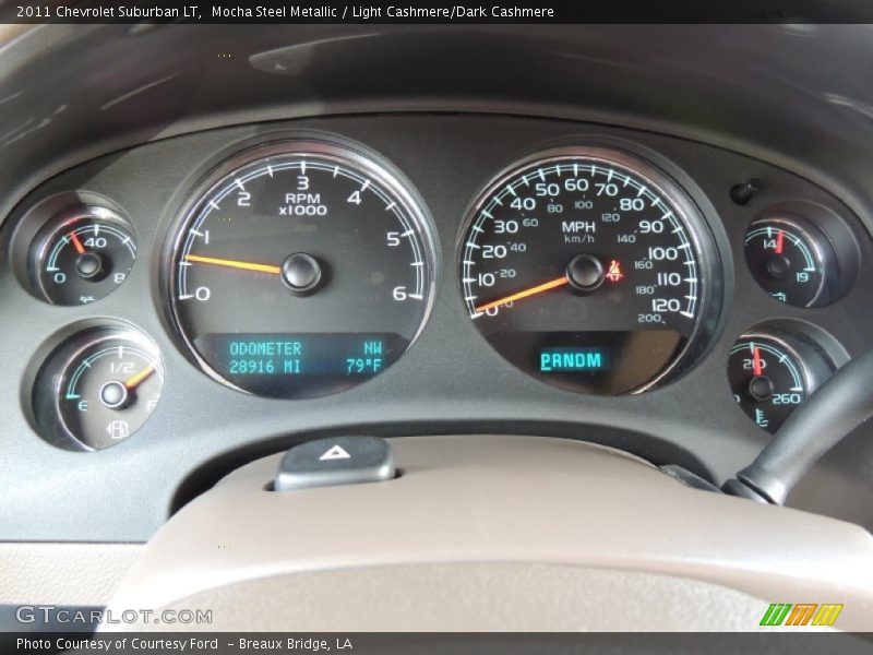 Mocha Steel Metallic / Light Cashmere/Dark Cashmere 2011 Chevrolet Suburban LT