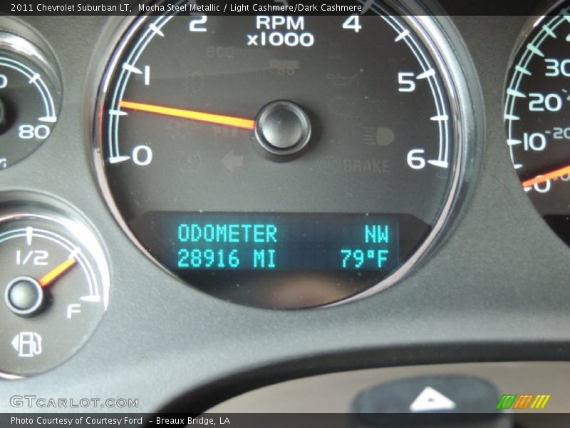 Mocha Steel Metallic / Light Cashmere/Dark Cashmere 2011 Chevrolet Suburban LT