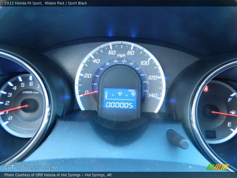 Milano Red / Sport Black 2013 Honda Fit Sport