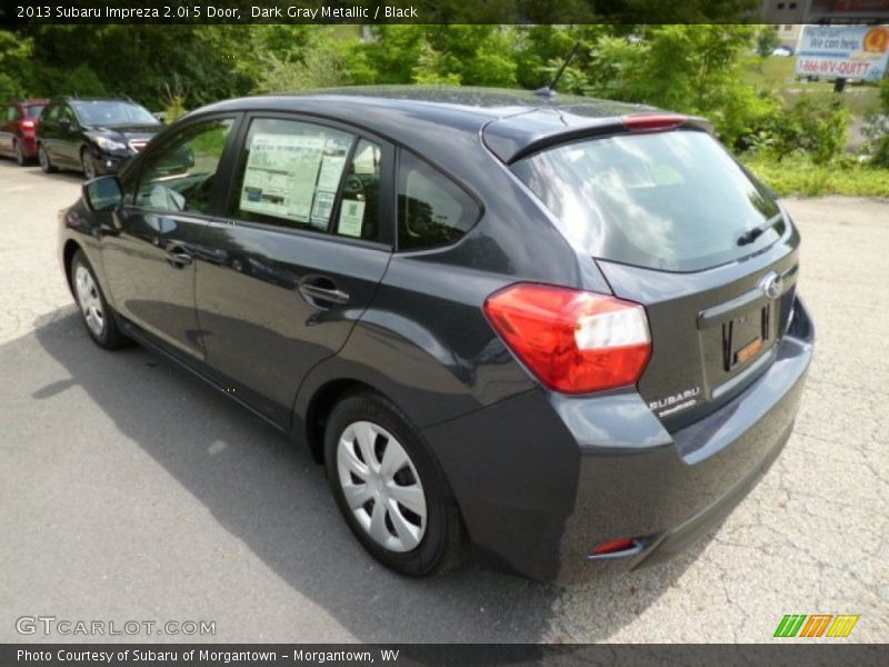 Dark Gray Metallic / Black 2013 Subaru Impreza 2.0i 5 Door