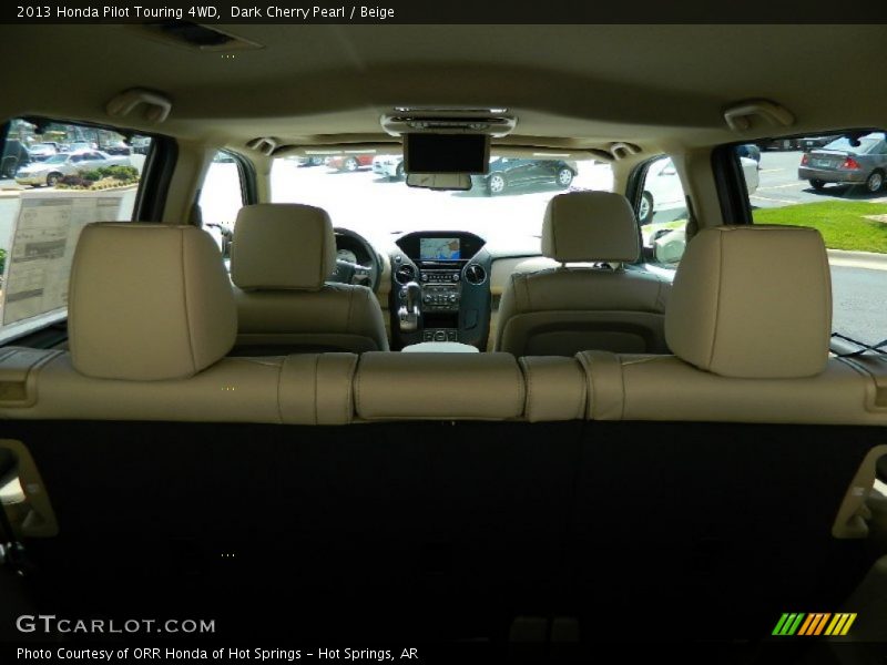 Dark Cherry Pearl / Beige 2013 Honda Pilot Touring 4WD