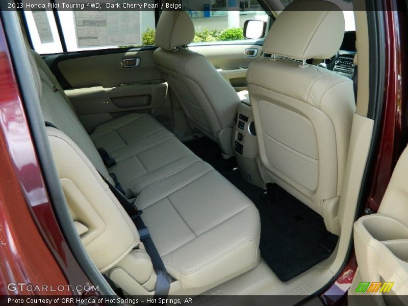 Dark Cherry Pearl / Beige 2013 Honda Pilot Touring 4WD