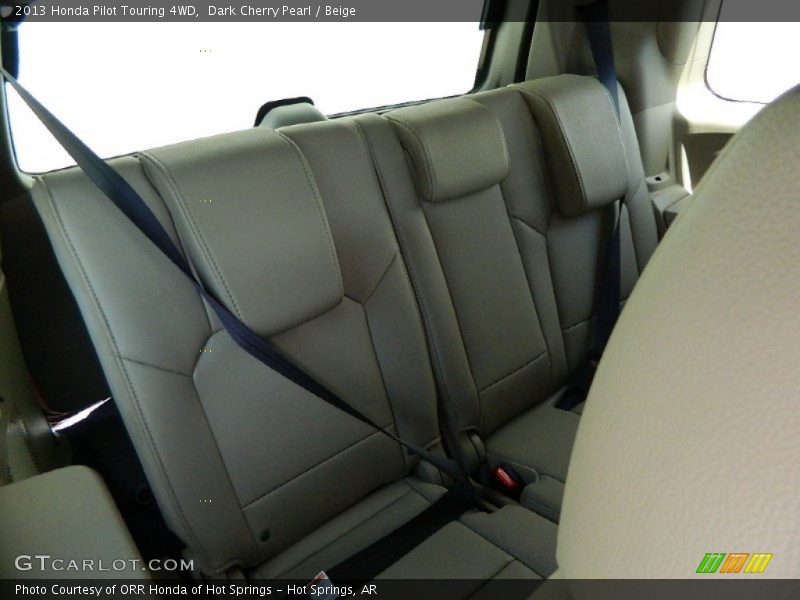 Dark Cherry Pearl / Beige 2013 Honda Pilot Touring 4WD