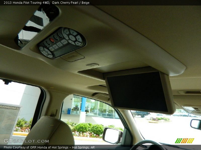 Dark Cherry Pearl / Beige 2013 Honda Pilot Touring 4WD