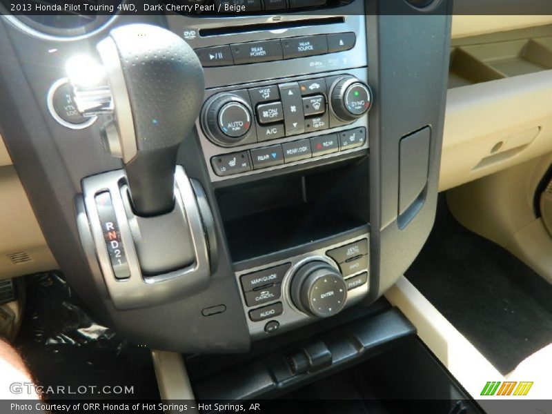 Dark Cherry Pearl / Beige 2013 Honda Pilot Touring 4WD