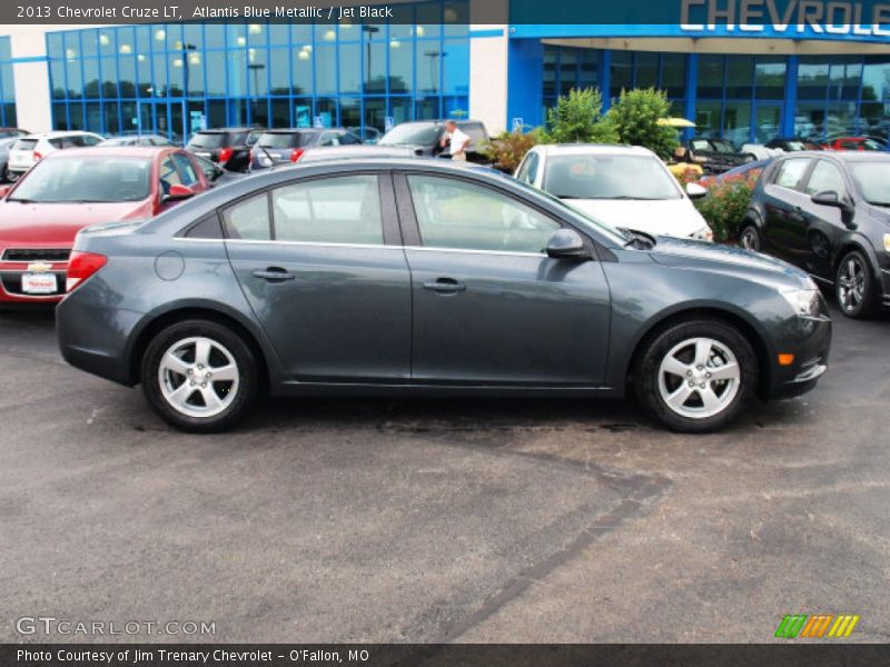 Atlantis Blue Metallic / Jet Black 2013 Chevrolet Cruze LT