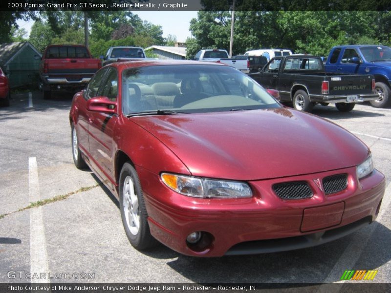 Redfire Metallic / Graphite 2003 Pontiac Grand Prix GT Sedan