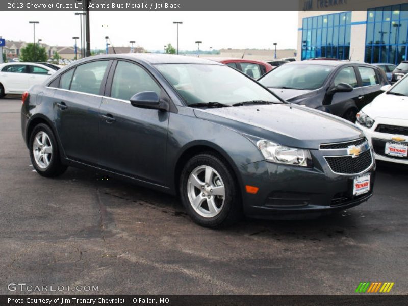 Atlantis Blue Metallic / Jet Black 2013 Chevrolet Cruze LT