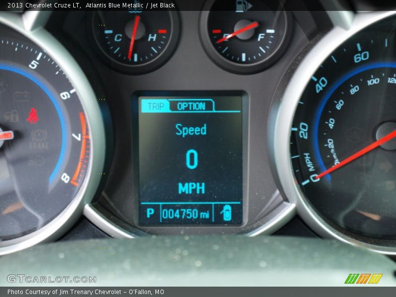 Atlantis Blue Metallic / Jet Black 2013 Chevrolet Cruze LT