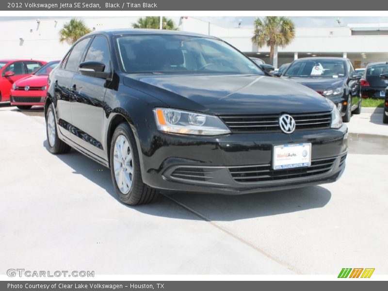 Black / Titan Black 2012 Volkswagen Jetta SE Sedan