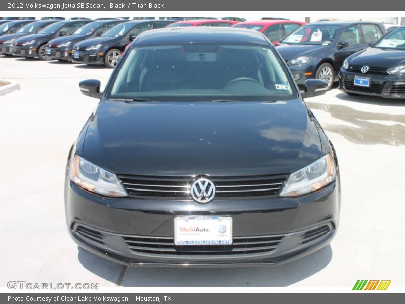 Black / Titan Black 2012 Volkswagen Jetta SE Sedan