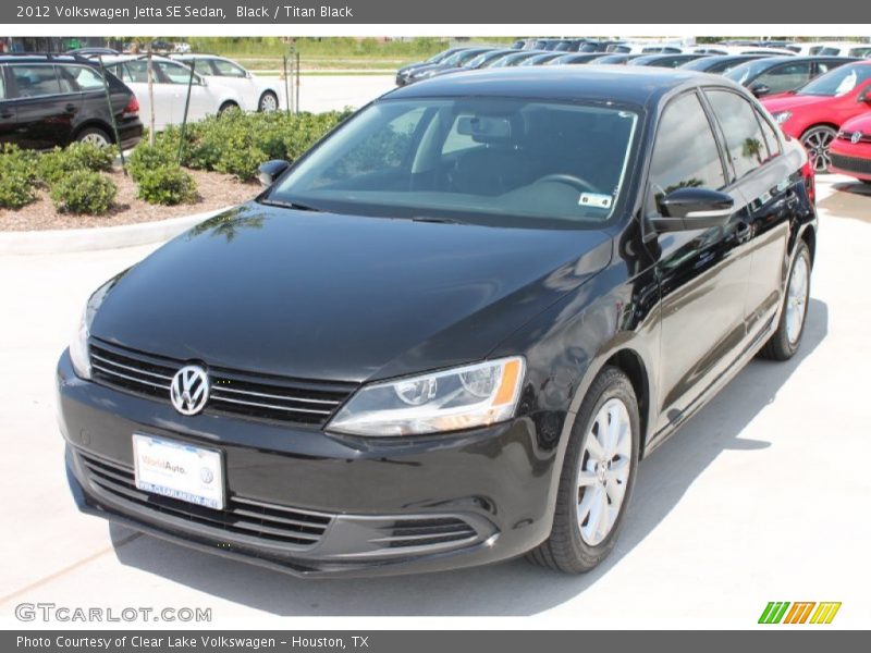 Black / Titan Black 2012 Volkswagen Jetta SE Sedan