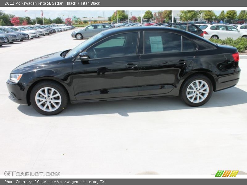 Black / Titan Black 2012 Volkswagen Jetta SE Sedan