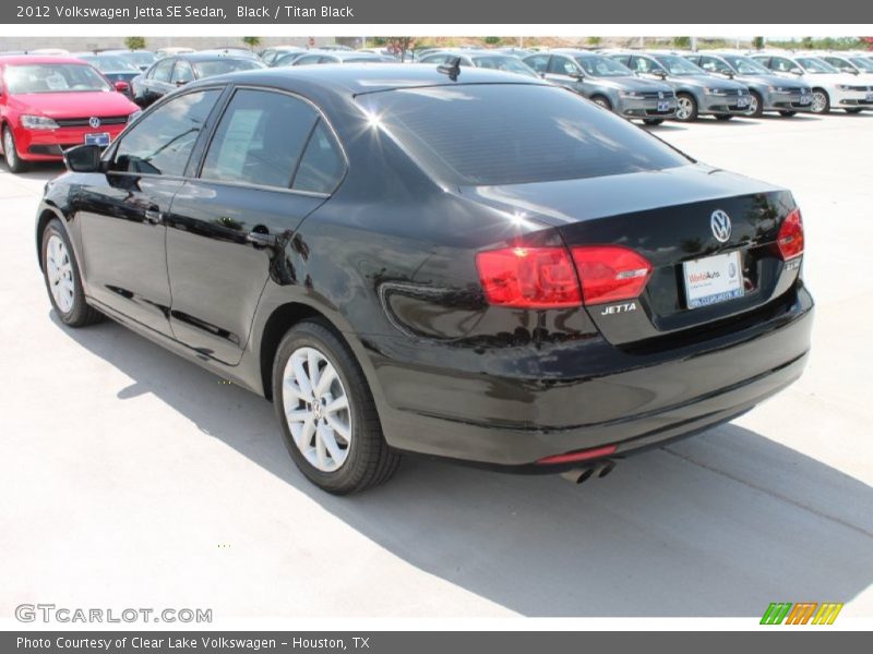 Black / Titan Black 2012 Volkswagen Jetta SE Sedan