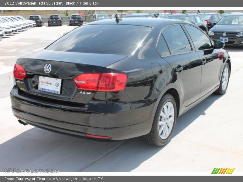 Black / Titan Black 2012 Volkswagen Jetta SE Sedan