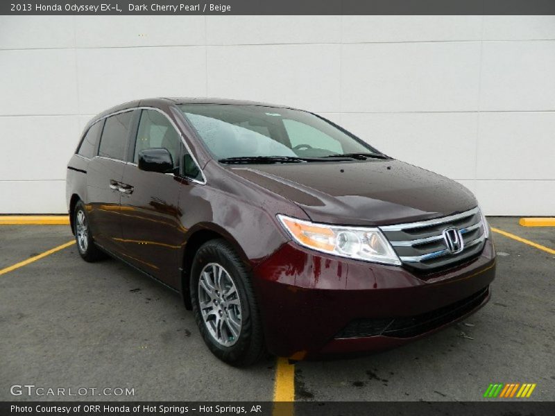 Dark Cherry Pearl / Beige 2013 Honda Odyssey EX-L