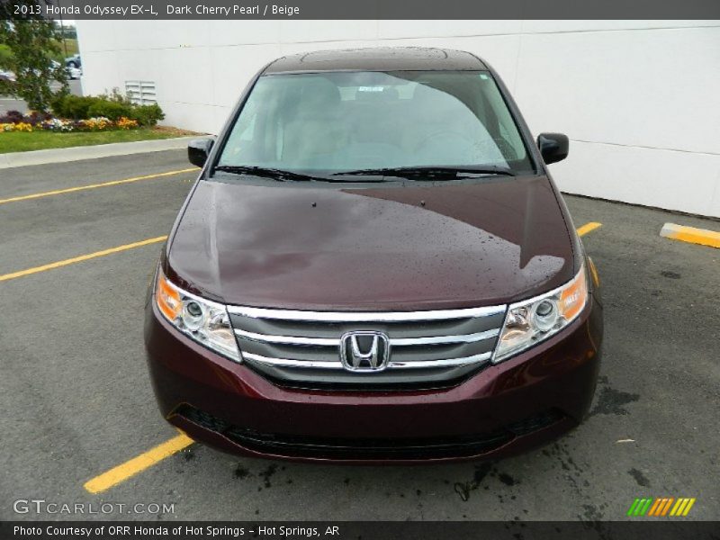 Dark Cherry Pearl / Beige 2013 Honda Odyssey EX-L