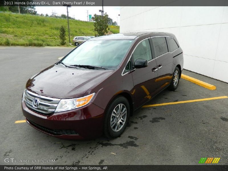 Dark Cherry Pearl / Beige 2013 Honda Odyssey EX-L