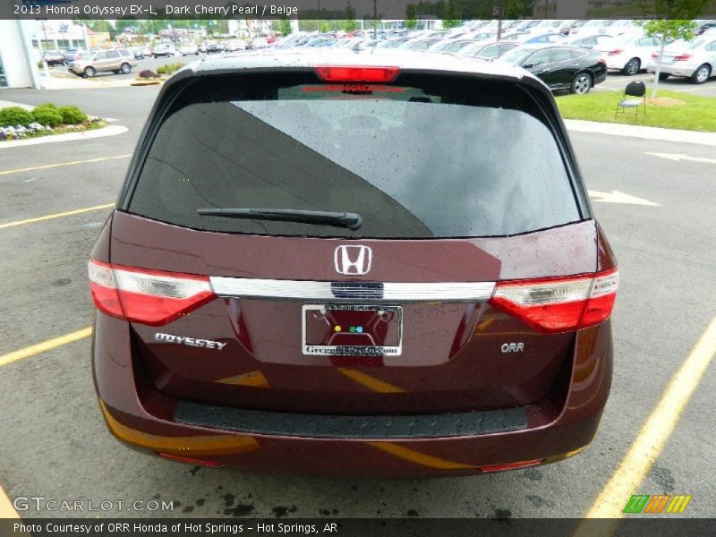 Dark Cherry Pearl / Beige 2013 Honda Odyssey EX-L